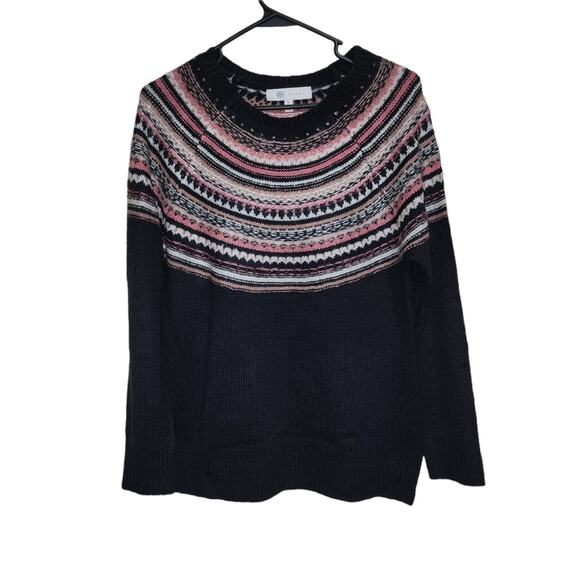 Fever Sweater Navy Knit Long Sleeves Crew Neck Size Small - Picture 4 of 6